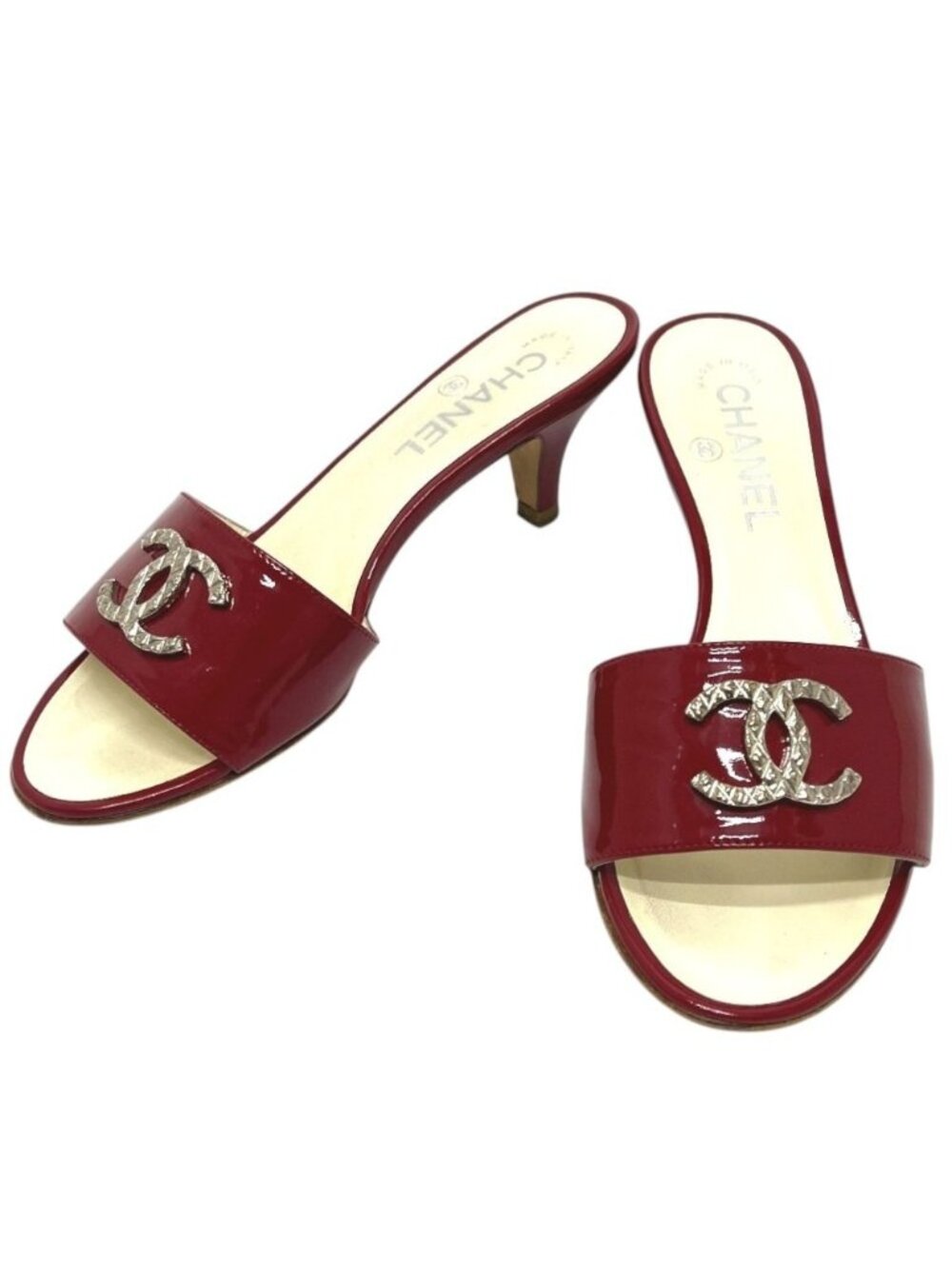 Chanel Sandals Brilliant Patent